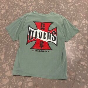 West Coast Choppers Style T Shirt Sunset Divers Size medium